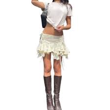 Amazon.co.jp: レディース 巾着 スカート A スカート イレギュラー スカート カラー プリーツ スカート パーティー 旅行 日常着 :  ファッション