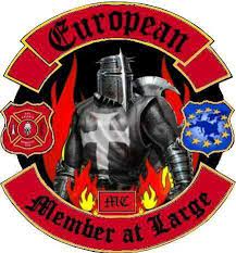 Europe Red Knight Biker Patches Motorcycle Clubs