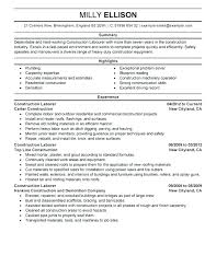 concrete plant laborer resume november 2020
