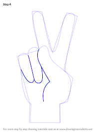 How to draw peace sign hand. Learn How To Draw Peace Sign Hand Symbols Step By Step Drawing How To Draw Hands Peace Sign Hand Peace Sign Drawing