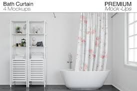 Bath Curtain Mockup Pack Mockup Free Psd Mockup Psd Psd Mockup Template