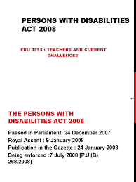 Related online courses on physioplus. Topic 2 3 Persons With Disabilities Act 2008 Special Education Disability