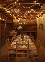Christmas Lights Garage Party Beautiful Dining Rooms Barn Parties