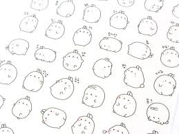 Maybe you would like to learn more about one of these? Kawaii Molang Bunny Stickers Miso Paper Uk