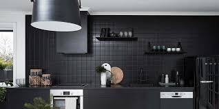 scandinavian kitchen design black and