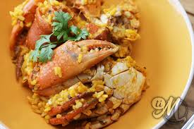 Riz Au Crabe Au Lait De Coco Et Au Roucou Recette En 2020 Crabe Au Lait De Coco Lait De Coco Alimentation