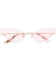 mcq by alexander mcqueen flame framed sunglasses in pink modesens 2021