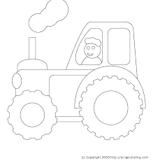 coloriage chauffeur de tracteur stylise dessin gratuit a imprimer cardinal hd
