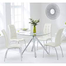 When compared to wide or large sized dining tables, small dining room tables are more appropriate for homeowners who have limited space issues in their homes. Small Glass Table And 4 Chairs Off 74