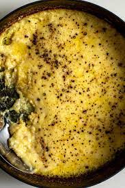 Baked Polenta With Ricotta And Parmesan Recipe Recipe Recipes Olive Recipes Chicken Saltimbocca Recipe