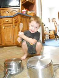 Make Some Music Babysitter Kids Playing Dog Bowls
