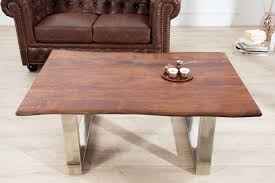 This table is fully handmade and the beautiful wood grains make every piece of furniture unique and slightly different from each other. Casa Padrino Designer Solid Wood Acacia Coffee Table Natural Brown 120 X H 45 Cm Living Room Table
