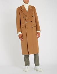 Cashmere coat sheep camel hair long, overcoat in men's wool trench coat1. Brioni Double Breasted Camel Hair Coat In Natural For Men Lyst