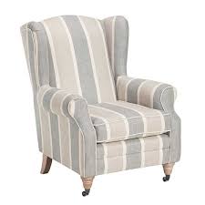 Calluna Striped Fabric Accent Chair Chairs Living Room Fabric Accent Chair Living Room Chairs Striped Room