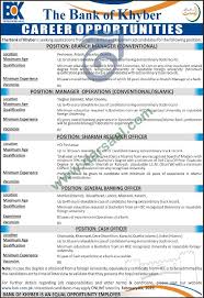 What are the qualifications and how to appere in bank manager posting? Branch Manager Jobs In Bank Of Khyber In Peshawar 20 Jan 2019 Darsaal