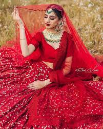 The blue lehenga is exquisitely crafted with the traditional rajasthani embroideries of gota patti, dori, zardozi and resham work. Classic And Traditional Red Lehenga Bridal Lehenga Red Indian Wedding Outfits Indian Bridal Dress