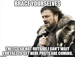 Brace Yourselves Summer Fall Imgflip