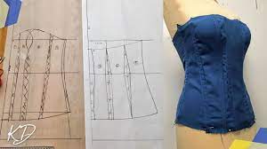 Making A Corset Pattern My First Attempt Part 1 Youtube
