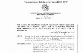 Incorpórase al ordenamiento juridico nacional la resolución n* 34,2014, mercosur correspondiente arancel externo comun , aprobada por el. Presidente Firma Decreto Que Amplia Funciones De La Senac Secretaria Nacional Anticorrupcion Senac