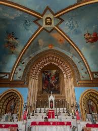 ???? St. Michael Church, Seraal, North Lebanon ????️ High above the Qadisha Valley, St. Michael Church in Seraal is one of North Lebanon's most beautiful and historic Maronite churches—steeped in faith, art,