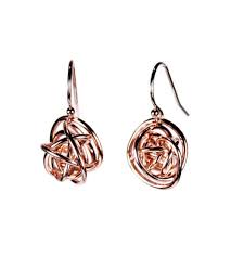 Pearls will vary in color, shape and overtone. Scribbles Rose Gold Earrings Tactile Melodies