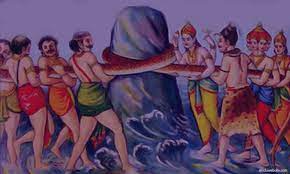 Symbolism Of Sagara Manthan Or The Churning Of The Ocean @anil.1172 @maanasnagulapalli @sanjaykumarofficial @akshatasonawane @charishmashreekhar. sagara manthan or the churning of the ocean