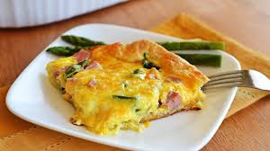 Ham And Asparagus Breakfast Bake Recipe Breakfast Asparagus Breakfast Breakfast Recipes