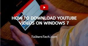 Oct 18, 2019 · youtube downloader for pc windows is a simple and fast way of best downloading videos online as well as saving them on your hard disk for watching later. How To Download Youtube Videos On Windows 7