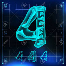 Explanation of the letter x in the english alphabet with pronunciation & examples. 4 Number Vector Four Roentgen X Ray Font Light Sign Medical Radiology Neon Scan Effect Alphabet 3d Blue Light Digit With Bone Medical Pirate Futuristic Style Illustration Royalty Free Cliparts Vectors And Stock