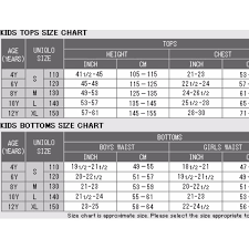 uniqlo kids size chart babies kids others on carousell