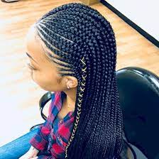 Quickly And Repeatedly Comb The Shears Throughout The Hair Till You Ve Trimmed All The Hairs I Cornrow Hairstyles Braids With Weave African Braids Hairstyles