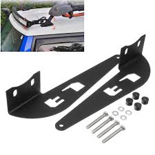 Matt Black Roof Brackets Light Bar Mount For Toyota For Fj Cruiser 52 Curved Led Light Bar Mounting Brackets 07 14 Car Light Accessories Aliexpress