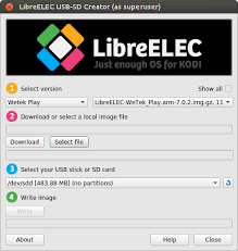 For example, use steps in section create sd card with default images to create an sd card with the prebuilt wic image. Downloads Libreelec
