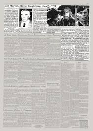 Lee Marvin Movie Tough Guy Dies The New York Times