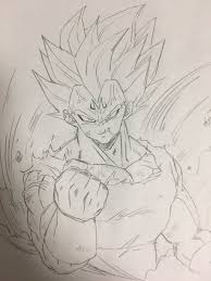 Dessin Majin Bejita Super Saiyajin 2 Dibujos Dibujo De Goku Vegeta Dibujo