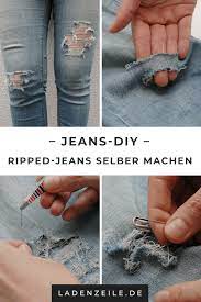 Wir verraten dir, wie du super pflegende gesichtsmasken mit hausmitteln wie avocado, erdbeeren oder quark ganz schnell und easy selber machen kannst! Ripped Jeans Dein Step By Step Diy Ladenzeile Destroyed Jeans Selber Machen Jeans Mit Lochern Jeans Aufpeppen