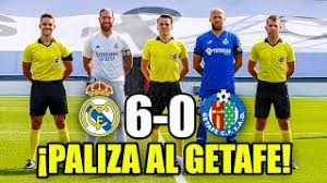 La victoria en huesca le apartó un poco del borde de ese abismo llamado crisis, pero esta noche se la vuelve a jugar ante el getafe (21.00 horas) en el di stéfano. Real Madrid 6 0 Getafe Paliza Con 4 Goles De Benzema Y 1 De Ramos Madrid 20 21 Analisis Youtube