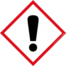 Pictogramme Danger Sgh07 En Vinyle Lamine 40x40 Mm Pictogramme Vinyle Risque Chimique