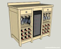 Refrigerated wine cabinets are quiet and are an attractive addition to your home. Diy Wine Credenza With Refrigerator Free Plans Saws On Skates