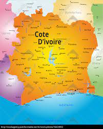Die weltkarte der reisewarnungen stellt die durchschnittliche reisewarnungen westlicher weitere infos zu elfenbeinküste finden sie unter den folgenden links. Karte Der Elfenbeinkuste Lizenzfreies Foto 16424952 Bildagentur Panthermedia