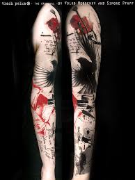 Tattoos red black style tattoo fonts trash polka tattoo font art tattoo style cool arm tattoos sleeve tattoos skull drawing. 14 Inspiration Trash Polka And Similar Tattoos Ideas Trash Polka Tattoos Sleeve Tattoos