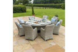Oxford 8 Seat Round Dining Set With Venice Chairs Find top rated patio sets by povl, kingsley bate, polywood and gloster.