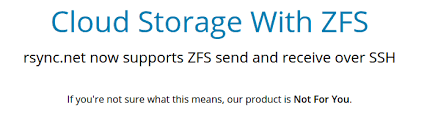 Find your best replacement here. Rsync Net Zfs Replication To The Cloud Is Finally Here And It S Fast Ars Technica