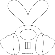 Hase vorlage osterhase vorlage pdf zum ausdrucken. Oster Dekoration