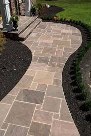 A stone bench complements the color and unexpected path materials add a distinctive element of surprise to a landscape. 31 Front Walkway Ideas To Implement In 2021 A Nest With A Yard