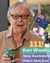 Last week, Ken Weeks officially broke the record as the oldest Australian  man ever at age 111. His secret to longevity? Heinz Baked Beans! To  celebrate his longevity, @heinz created a custom