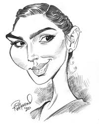 Tom S Daily Coronacature Gal Gadot In 2020 Caricature Sketch Celebrity Drawings Caricature Drawing