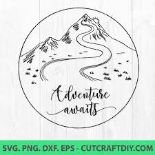 The free cut files include svg, dxf, eps and png formats. Adventure Awaits Svg Adventure Is Calling Svg Adventure Cut File