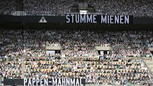 This was a smaller ground and failed to reach the criteria necessary for the safety of supporters. Thousands Of Replica Fans Take Over Monchengladbach S Stadium Sportsnet Ca