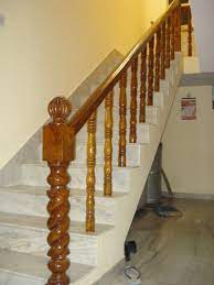 It is an absolute delight to see how white adds live to basic wooden grills. Wooden Handrails For Stairs Interior Staircase Design